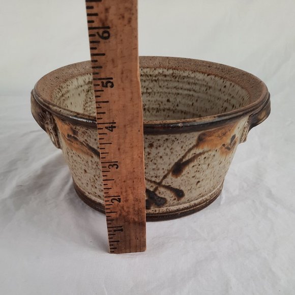 RARE Signed Pottery Casserole Dish and Bowl Set - Picture 7 of 11